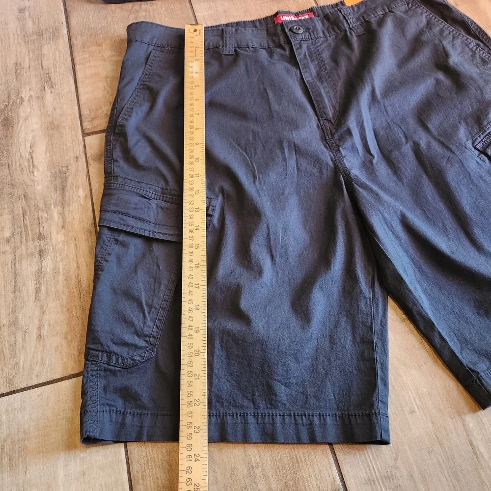 Union Bay cargo shorts Mens Size 42, Black, Blue. NWT. Fisherman Coastal Preppy